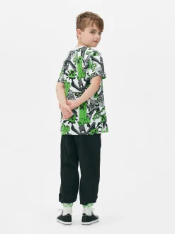 Camiseta Con Estampado De Creeper De Minecraft