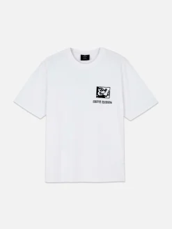 Camiseta Con Estampado De Disney X Keith Haring
