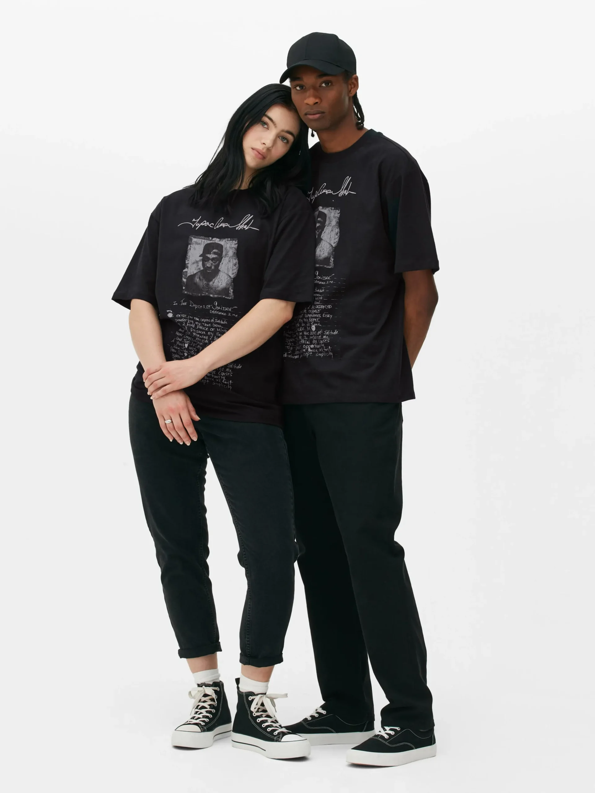 Camiseta Con Estampado Gráfico De 2Pac