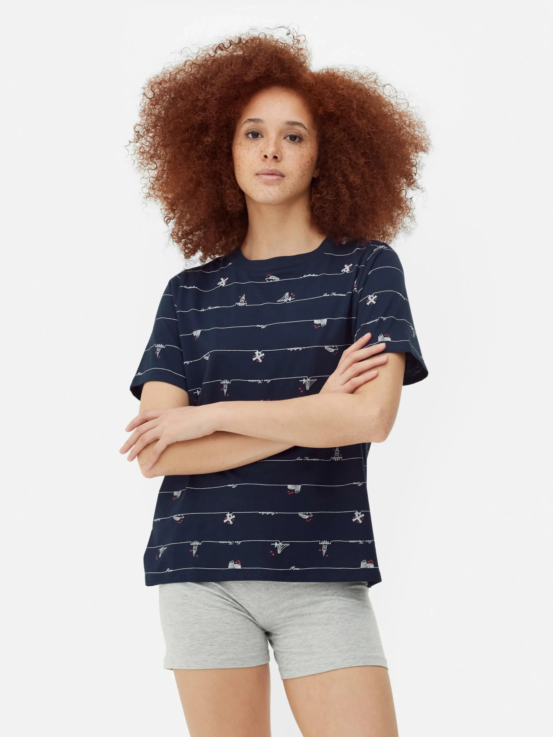 Camiseta Con Estampado Integral