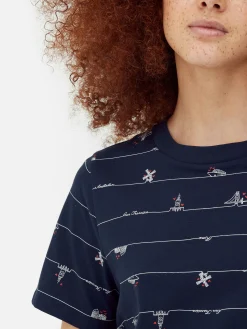 Camiseta Con Estampado Integral