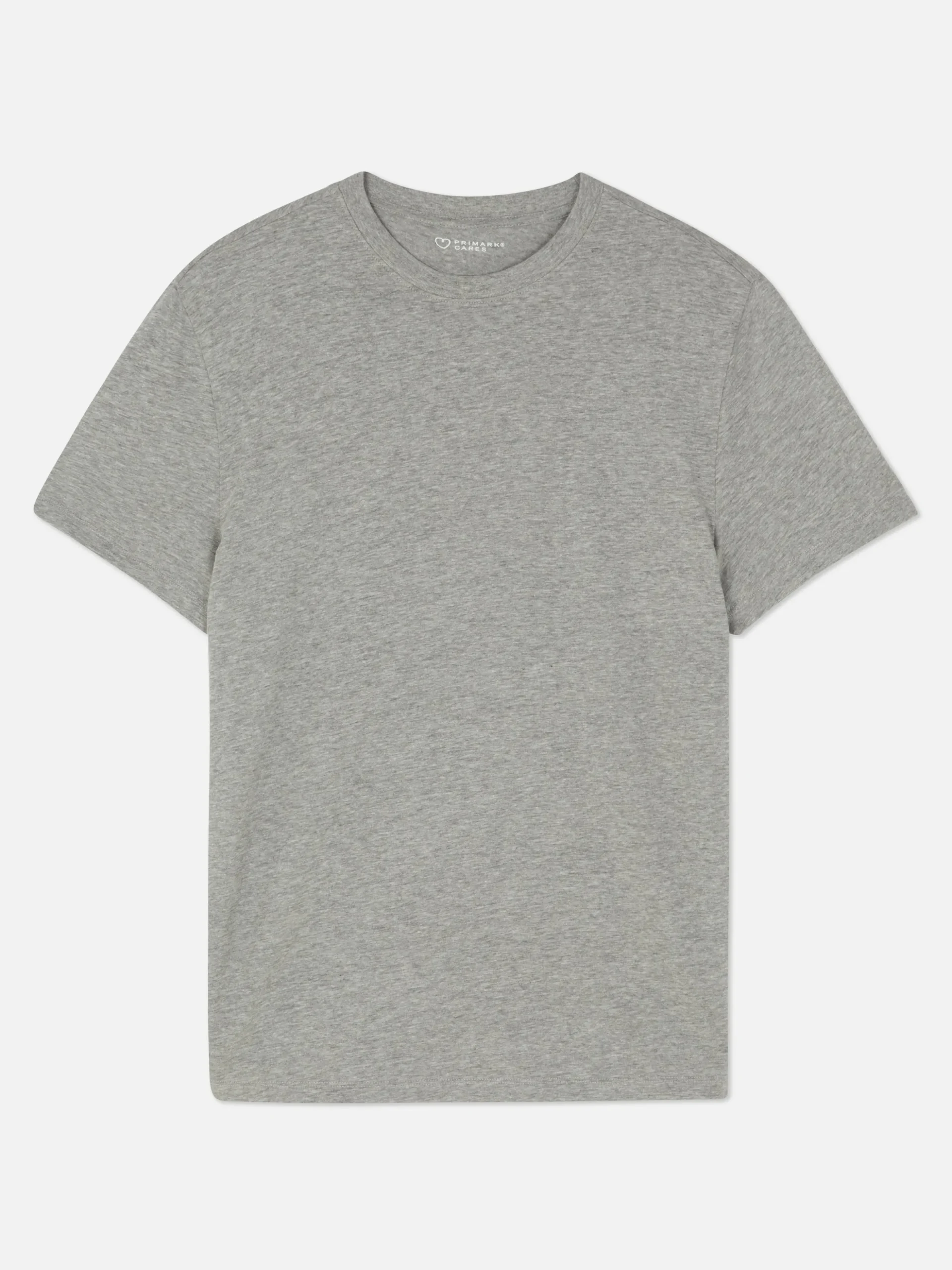 Camiseta De Algodón Con Cuello Redondo