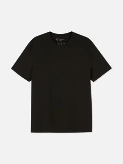 Camiseta De Cuello Redondo Y Corte Recto