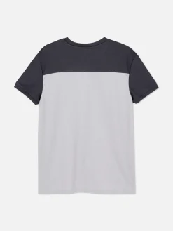 Camiseta De Malla Bicolor
