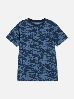 Camiseta De Manga Corta Con Estampado Gráfico
