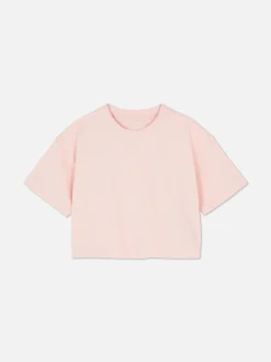 Camiseta De Manga Corta Y Cuello Redondo