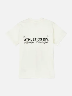 Camiseta De Manga Corta Y Estampado Deportivo