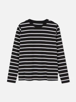 Camiseta De Manga Larga A Rayas