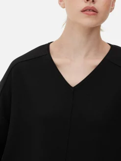 Camiseta De Manga Larga Con Detalles En Las Costuras
