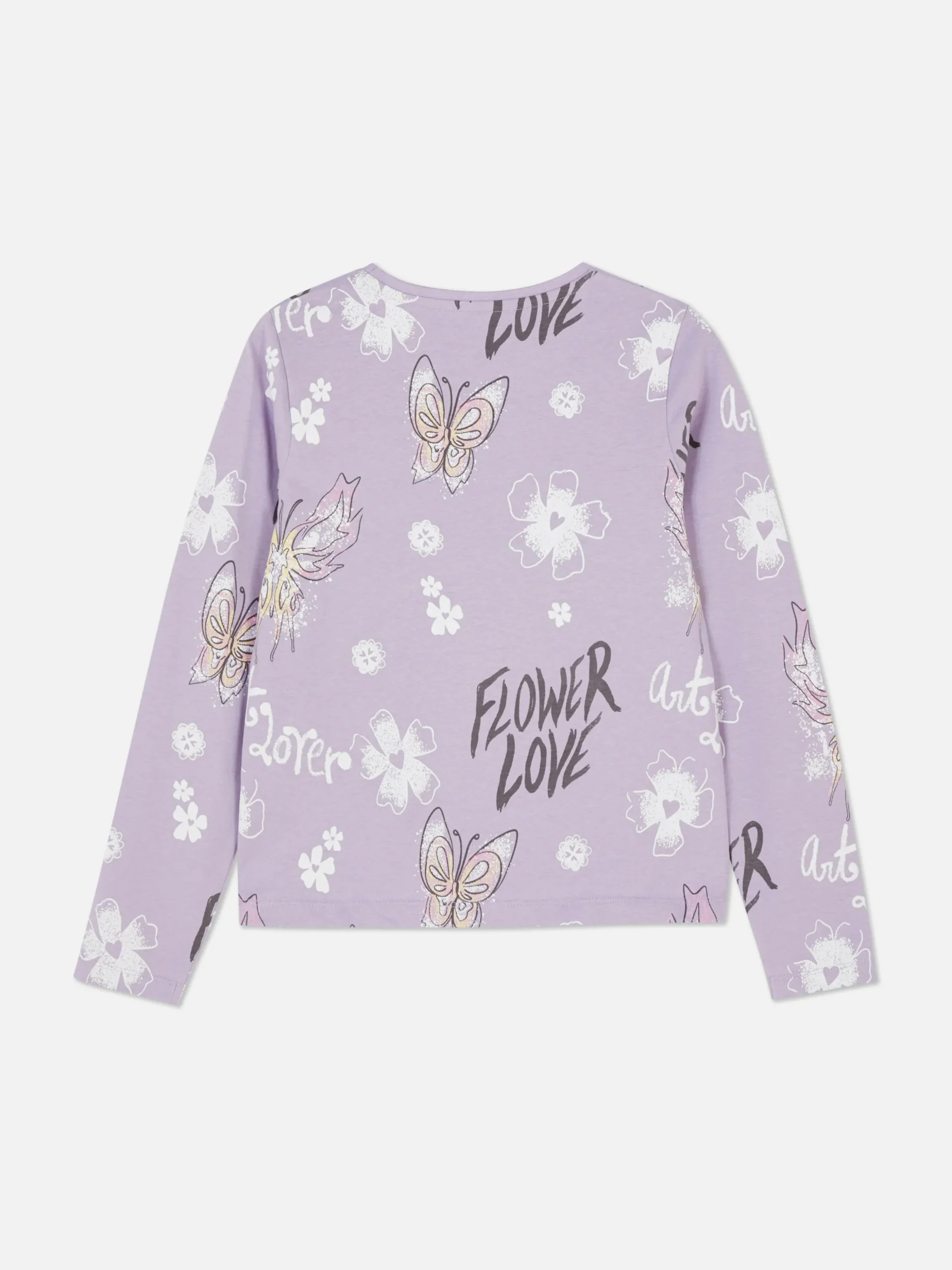 Camiseta De Manga Larga Estampada