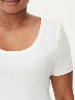 Camiseta De Pijama Con Escote Amplio Para La Menopausia