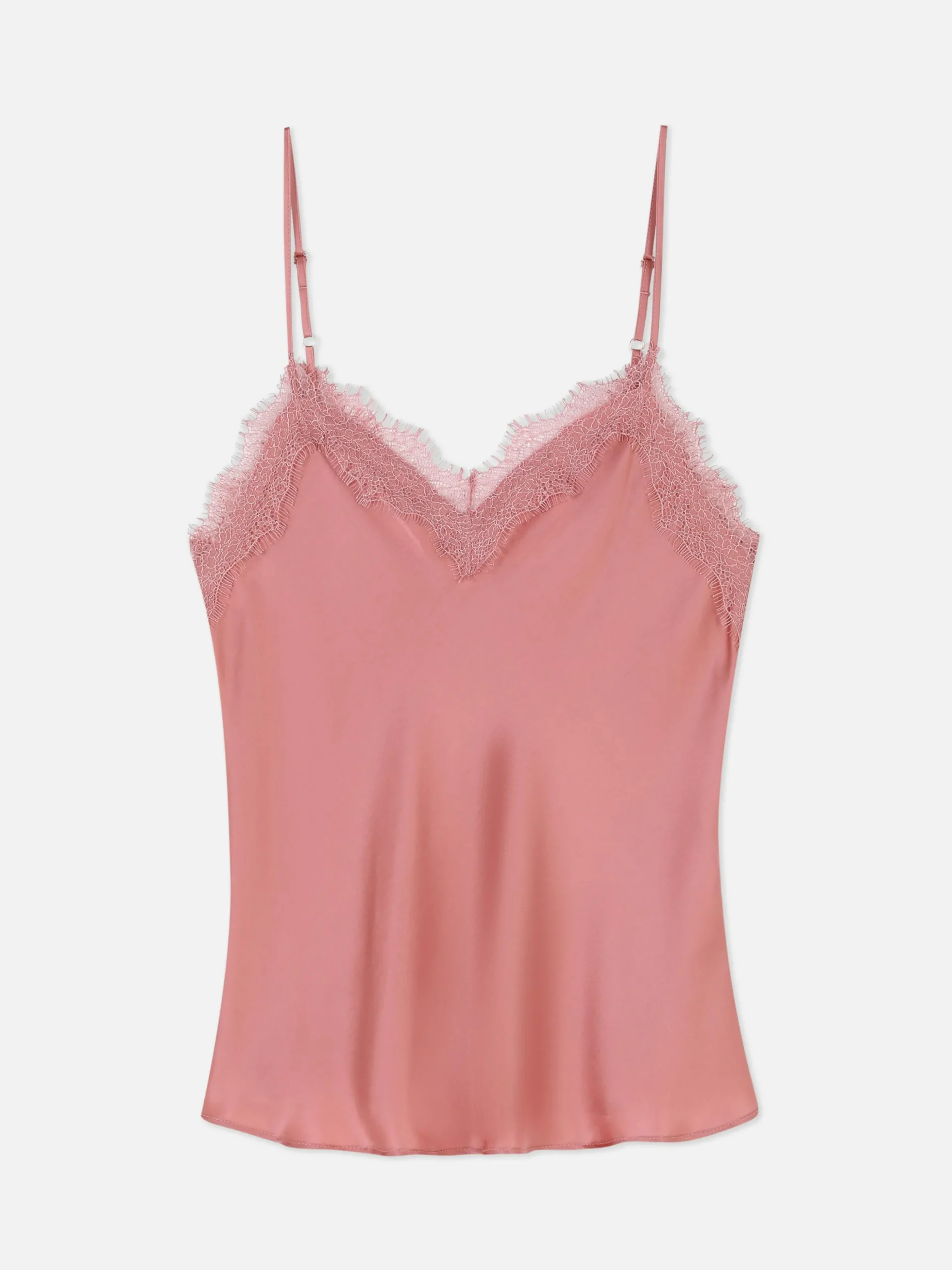 Camiseta De Pijama Con Ribete De Encaje