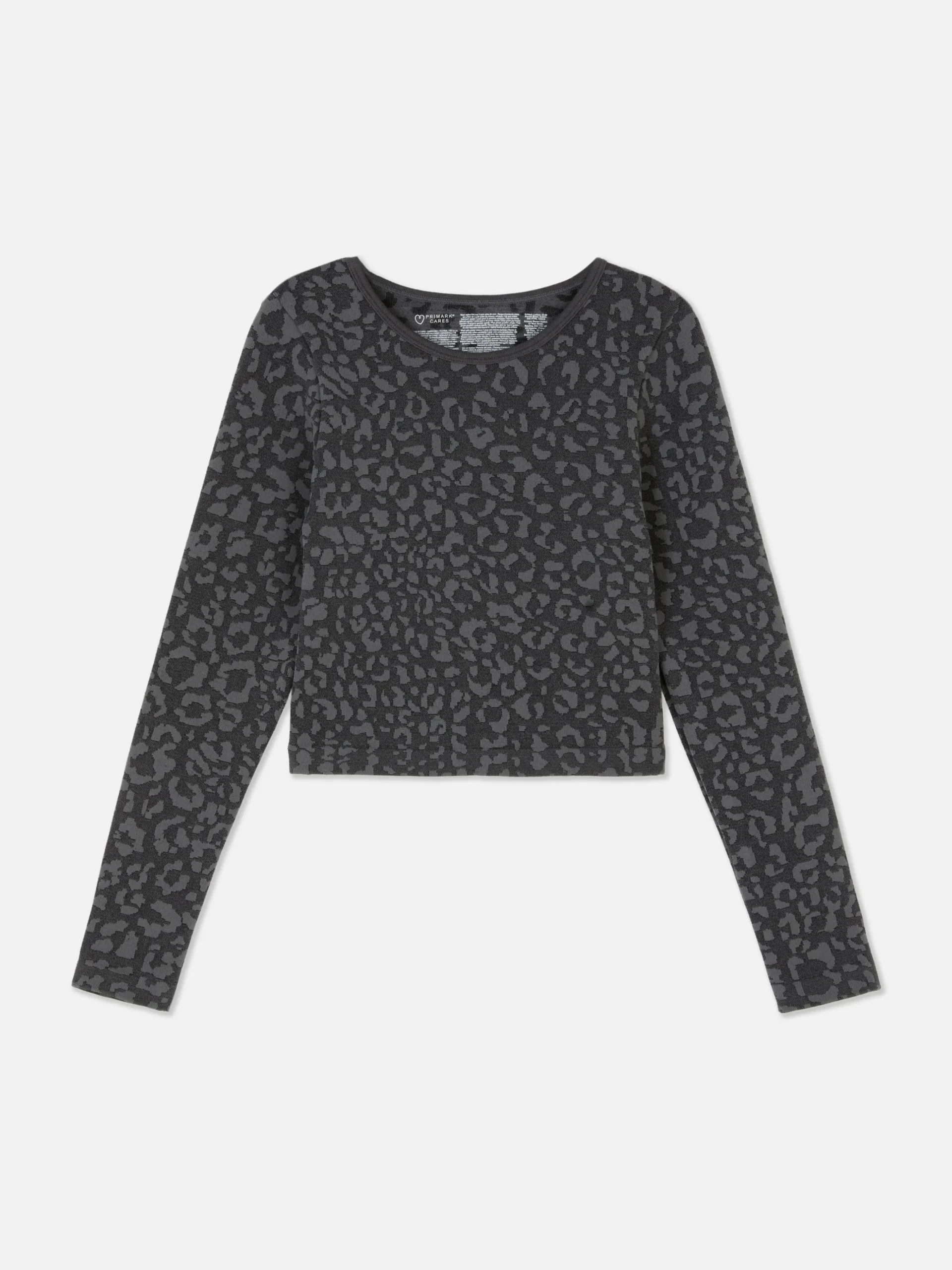 Camiseta Deportiva Con Estampado De Leopardo