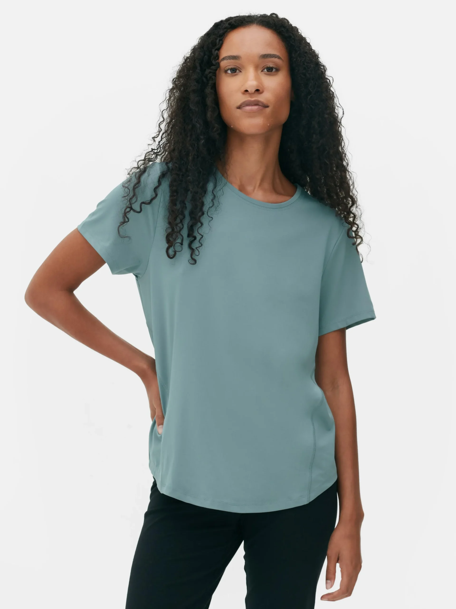 Camiseta Deportiva De Cuello Redondo