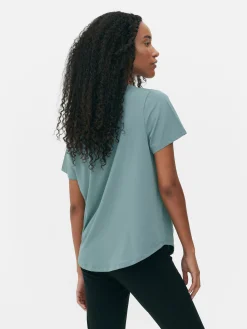 Camiseta Deportiva De Cuello Redondo
