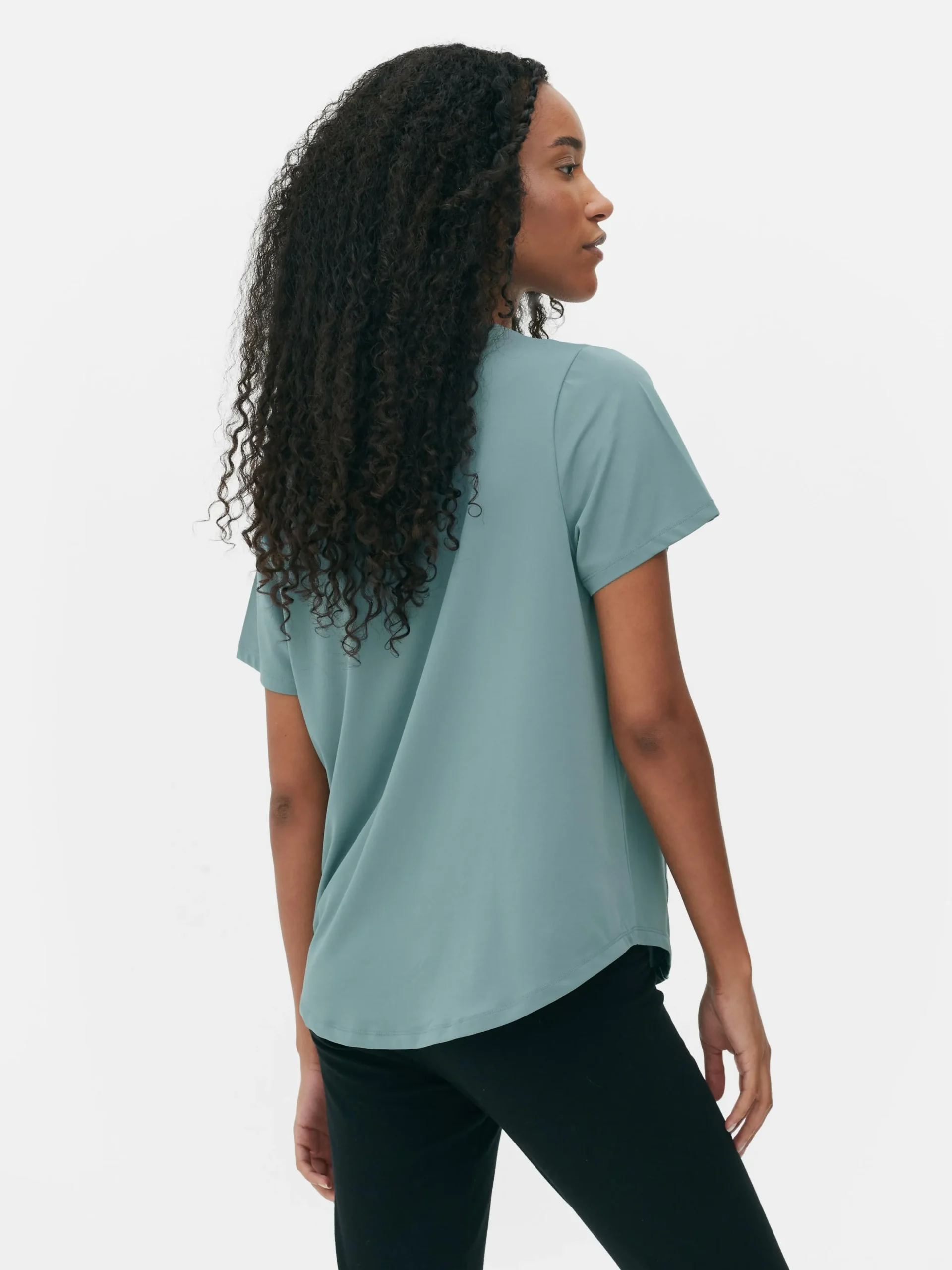 Camiseta Deportiva De Cuello Redondo