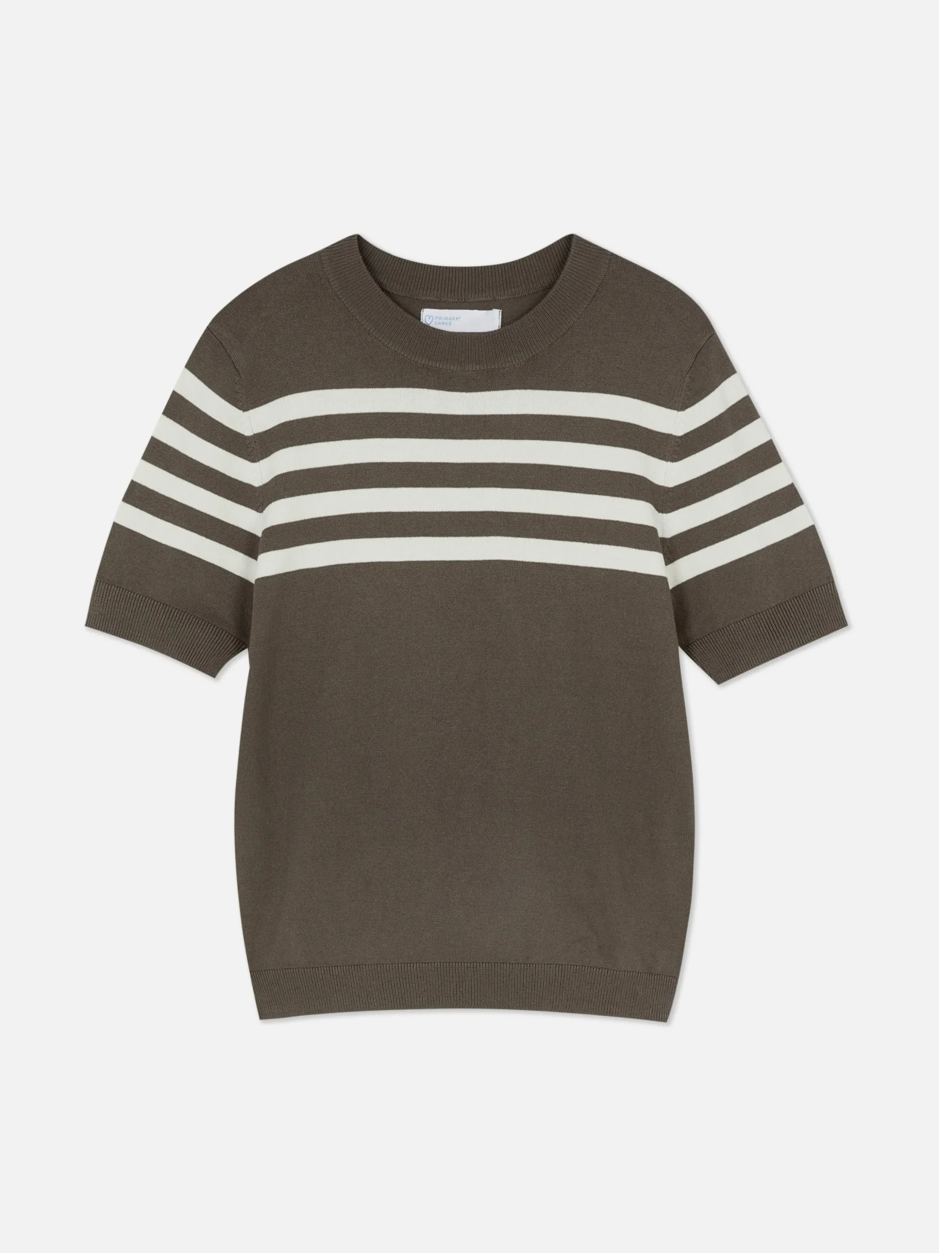 Camiseta De Punto De Manga Corta
