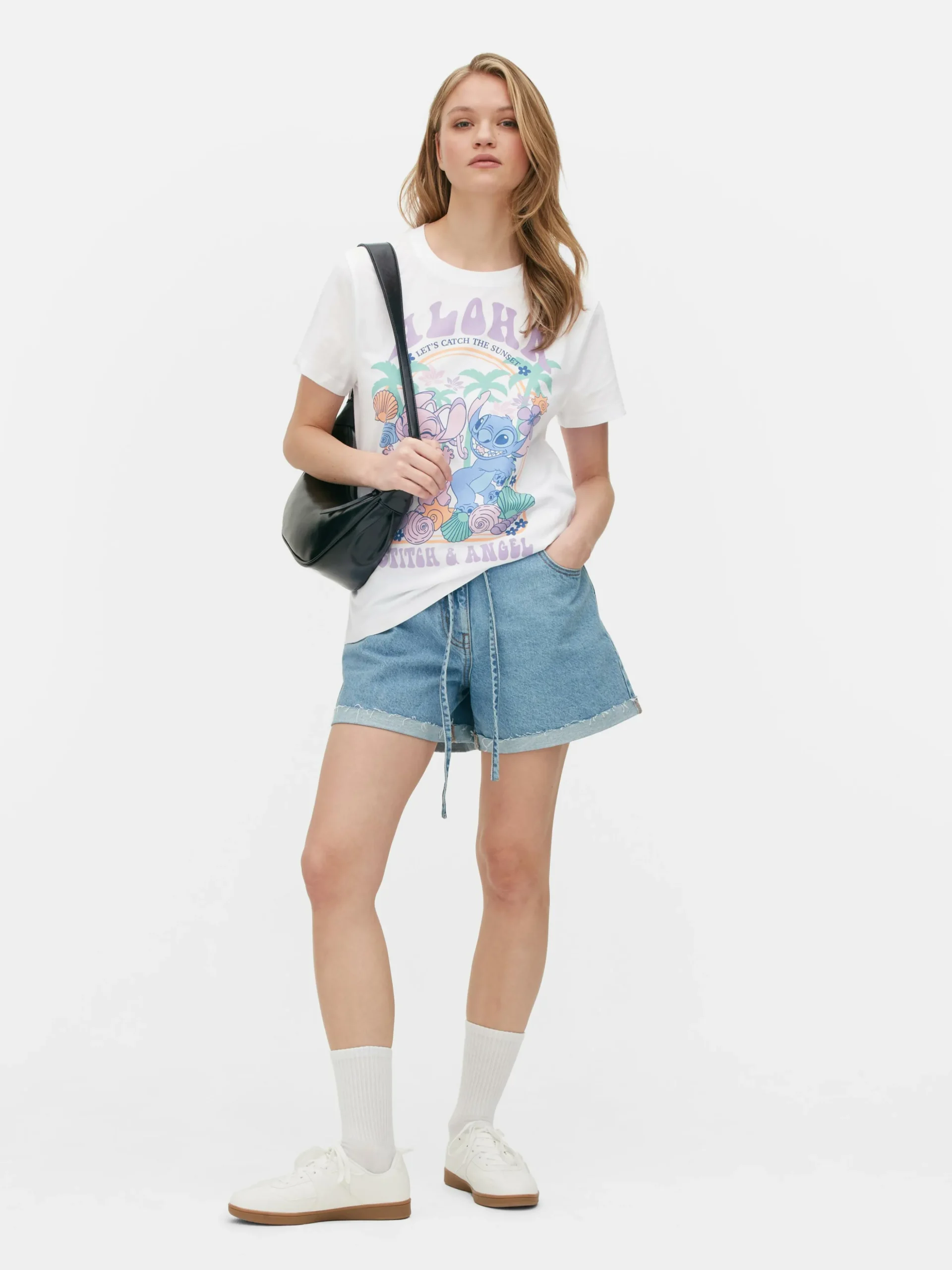 Camiseta Estampada «Aloha» De Stitch De Disney