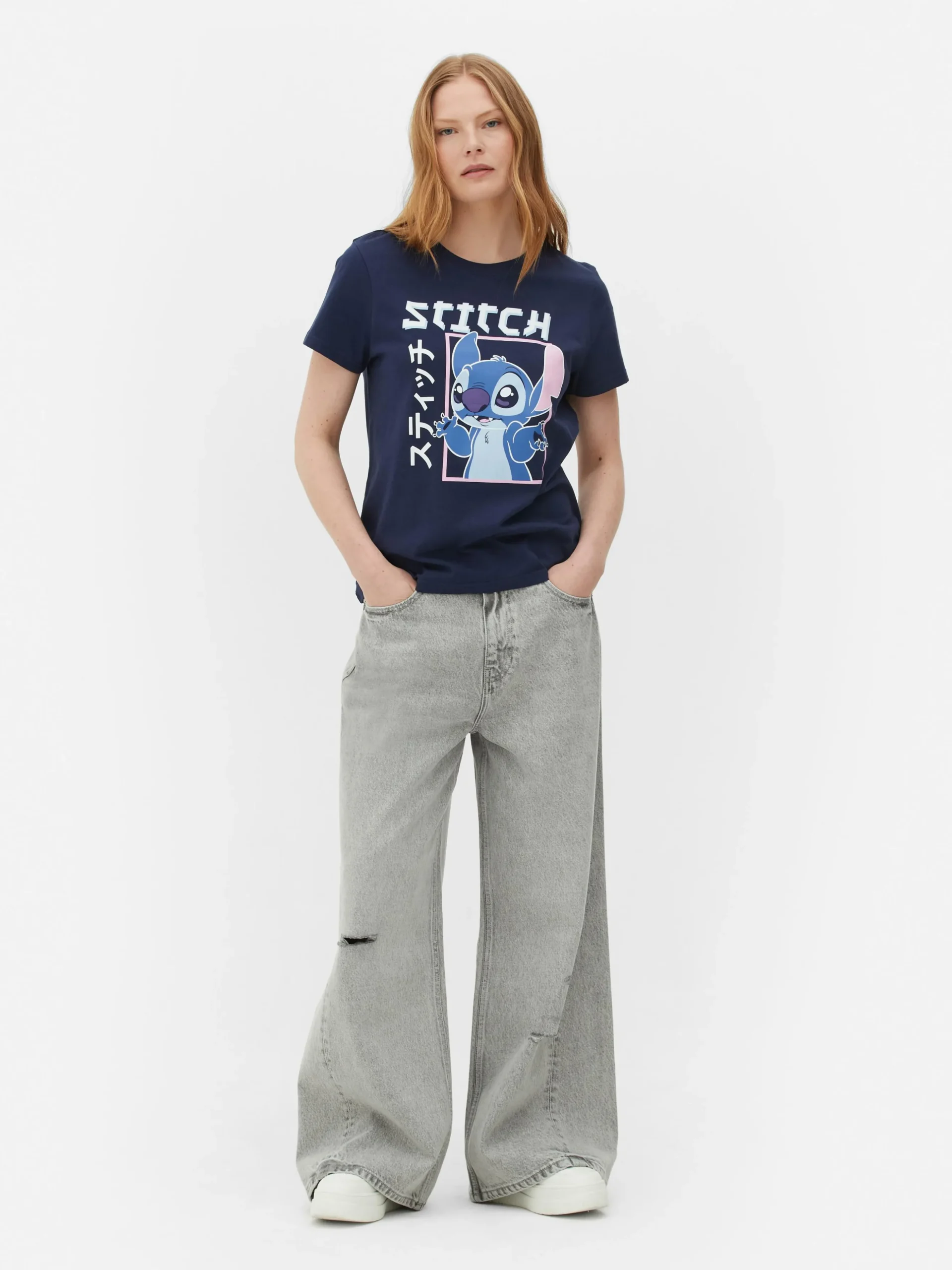 Camiseta Estilo Manga De Lilo Y Stitch De Disney