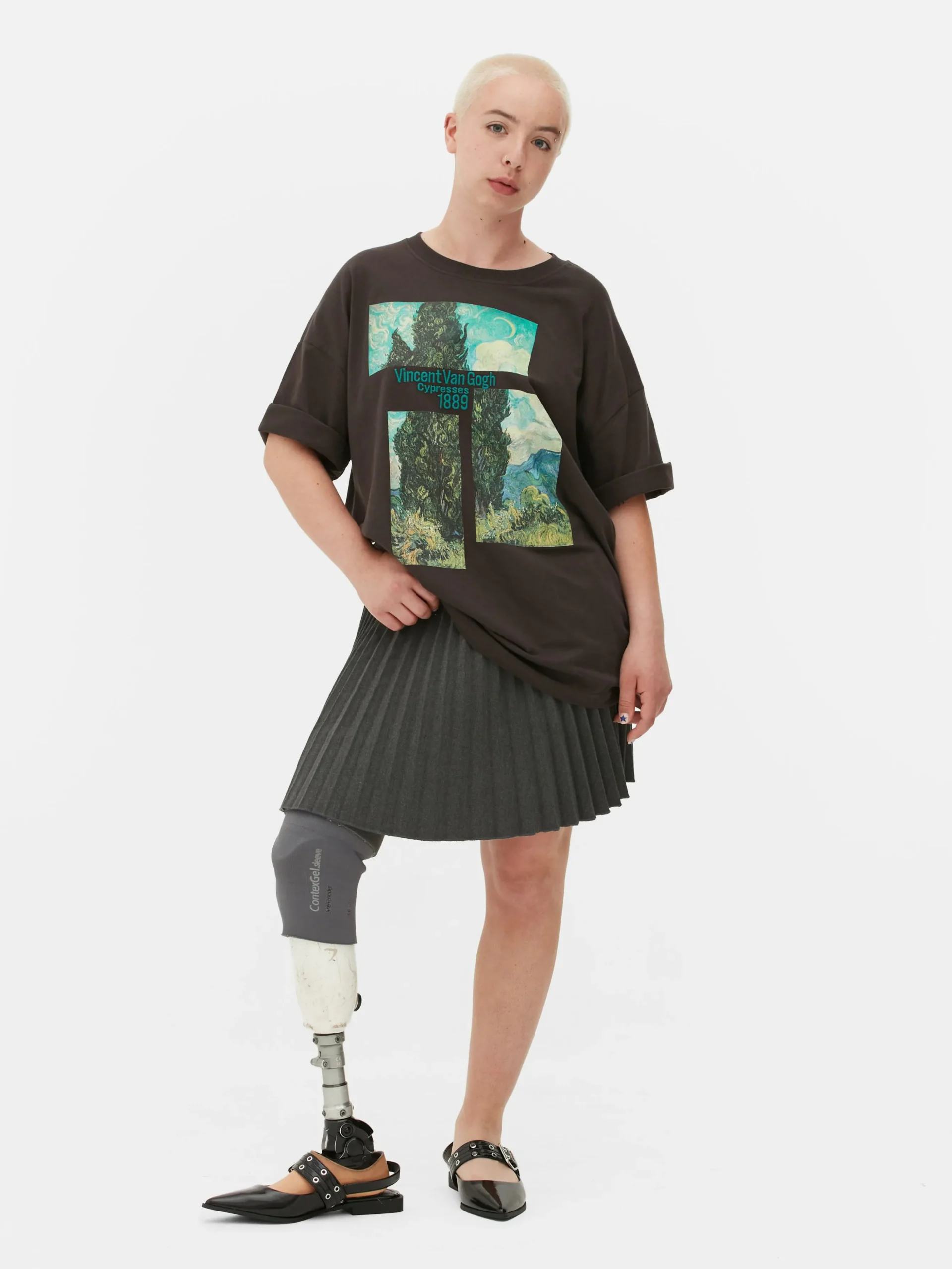 Camiseta Extragrande Con Los Cipreses De Van Gogh
