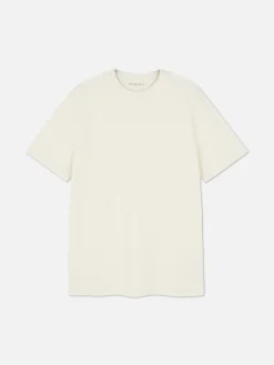 Camiseta Gofrada De Cuello Redondo