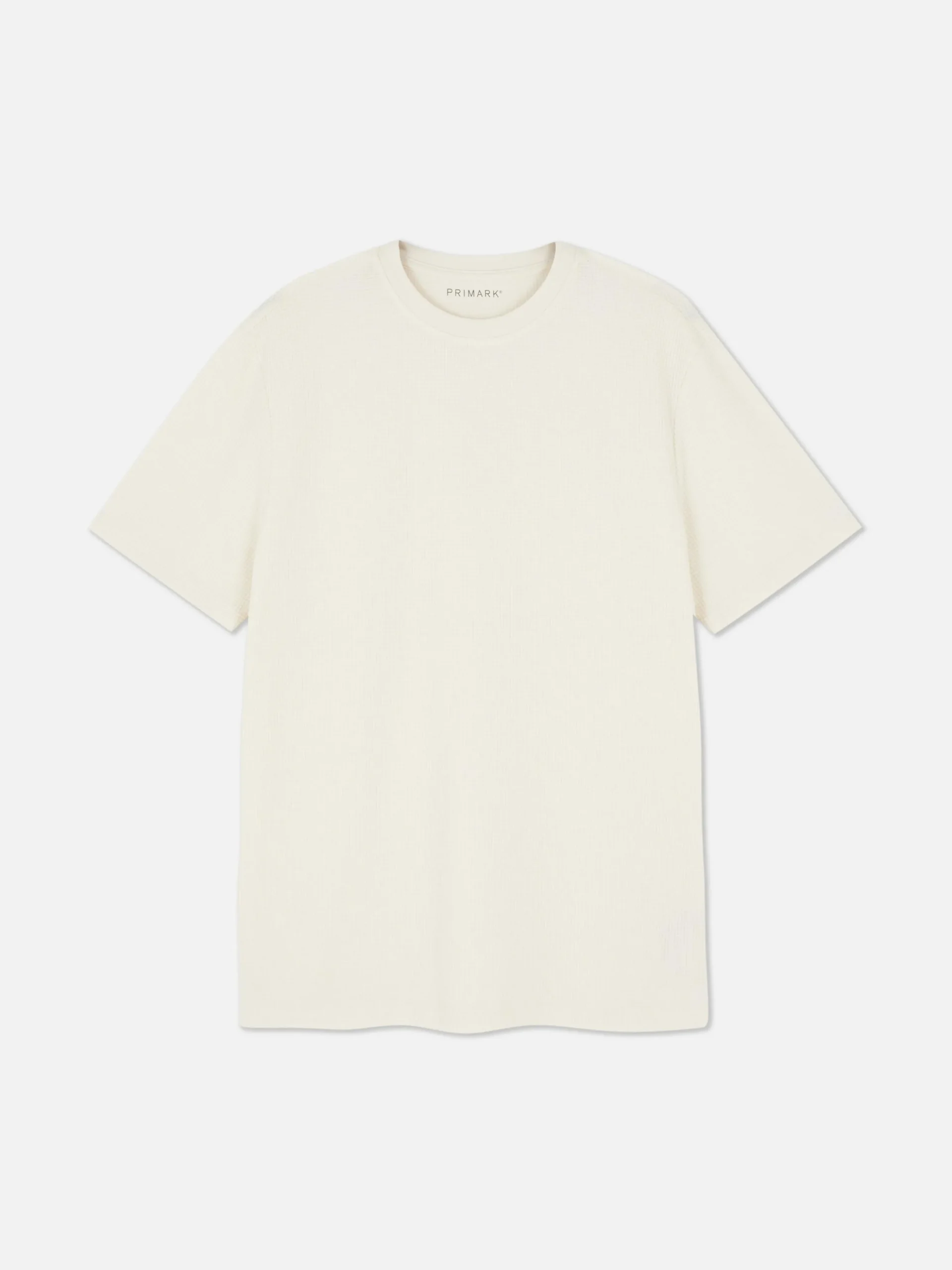 Camiseta Gofrada De Cuello Redondo