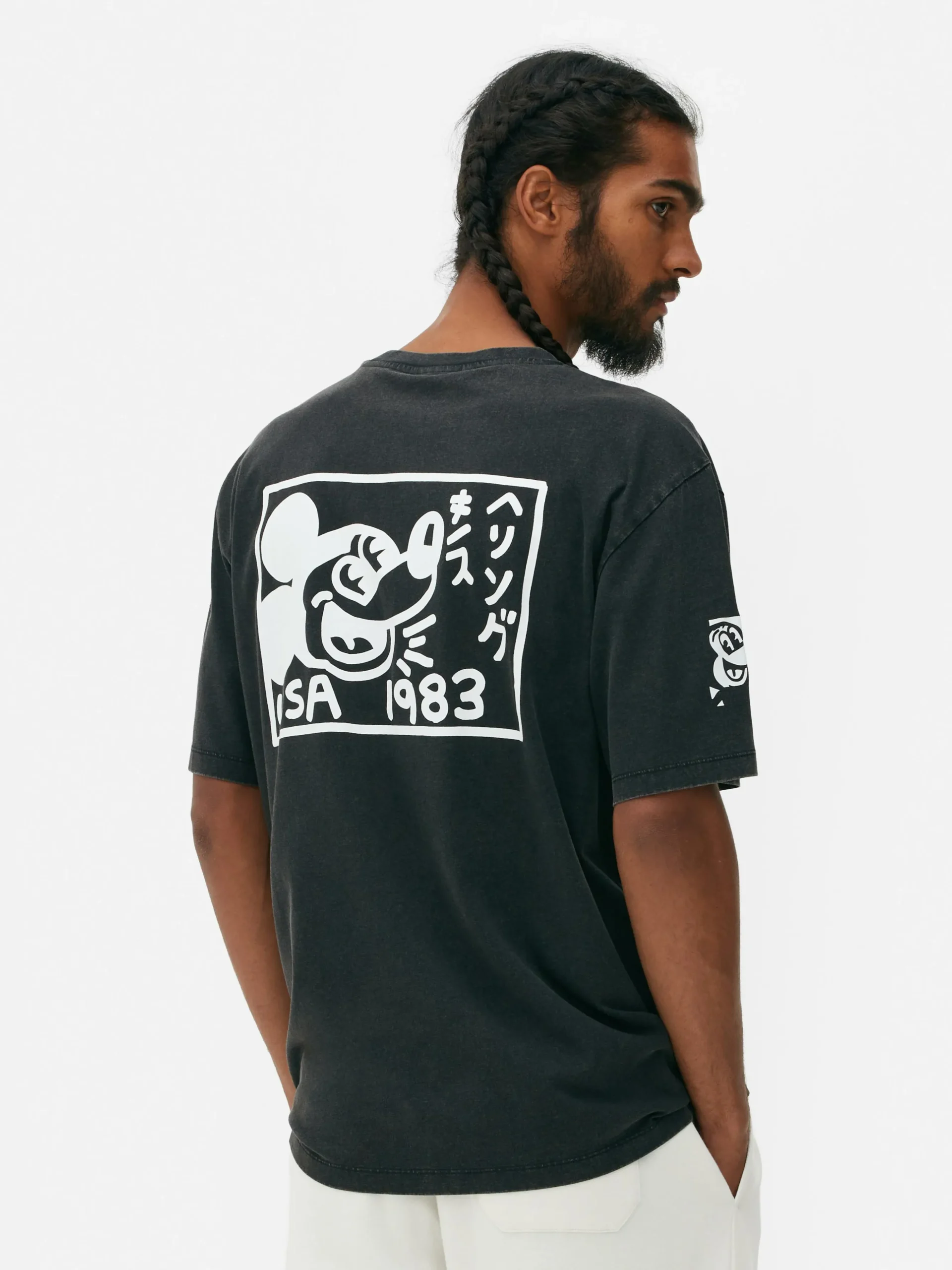 Camiseta Lavada Al ácido De Mickey Mouse De Disney