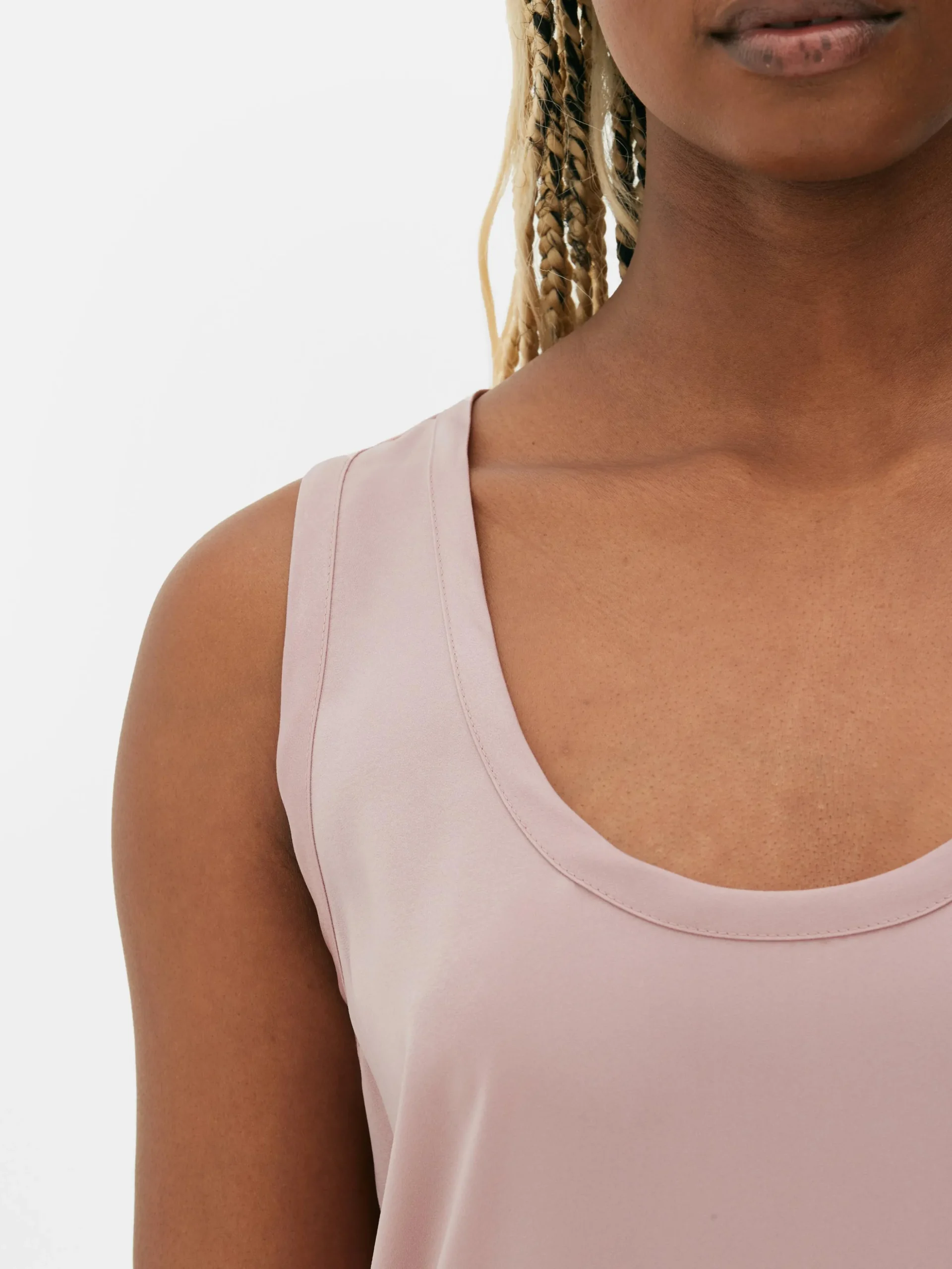 Camiseta Sin Mangas Básica De Corte Holgado