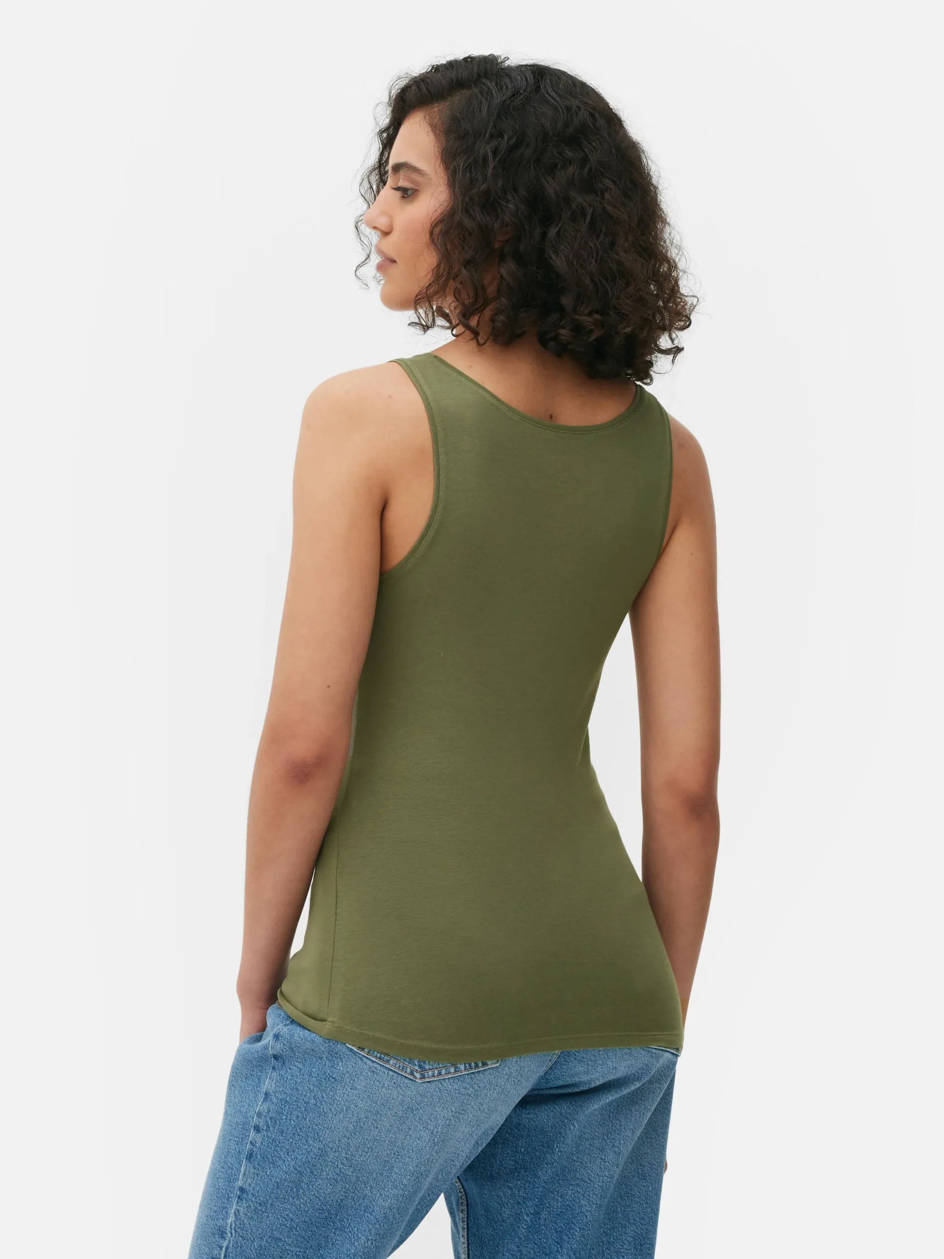 Camiseta Sin Mangas Básica Elástica