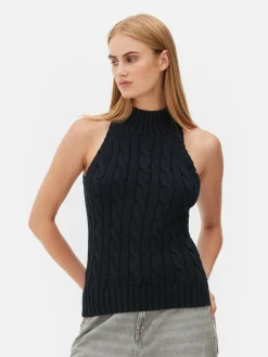 Camiseta Sin Mangas De Punto De Ochos