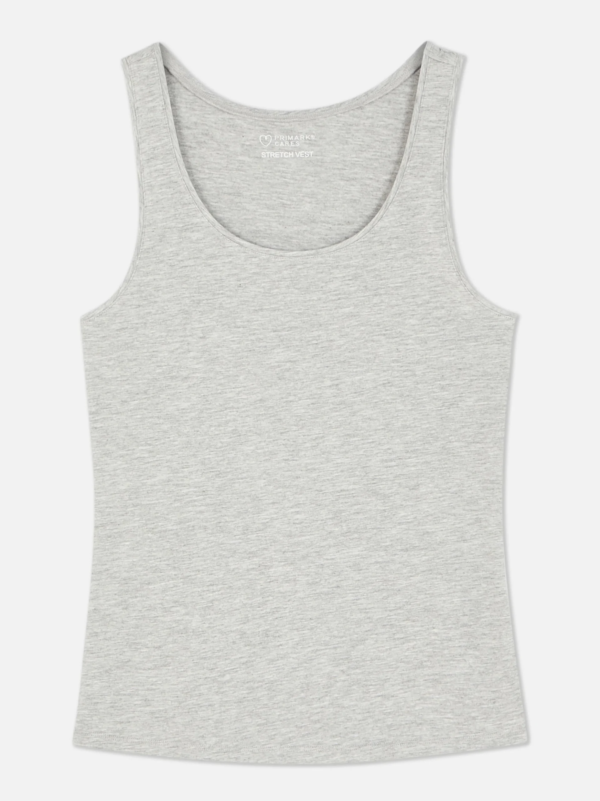 Camiseta Sin Mangas Elástica Con Escote Amplio