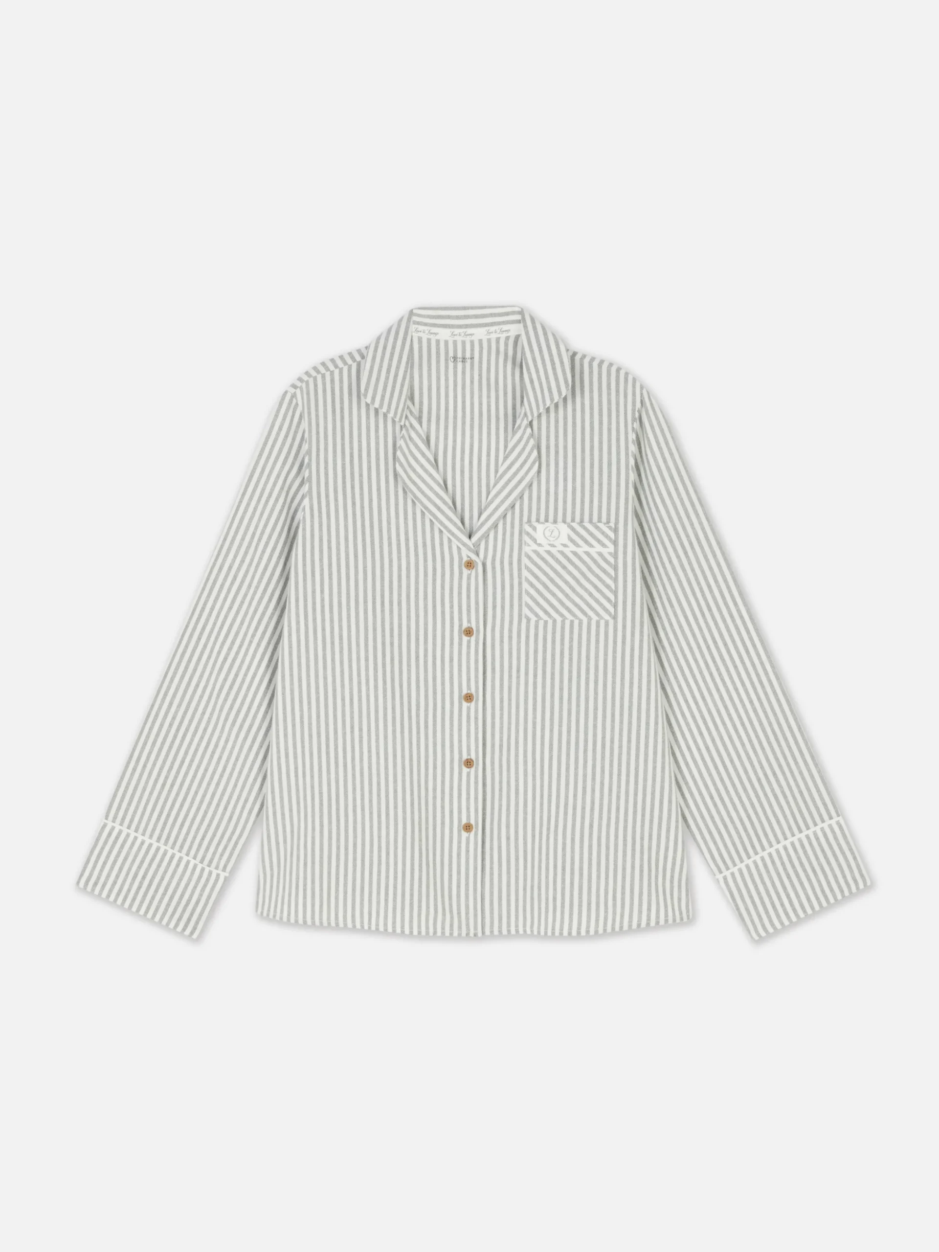 Camisón De Franela A Rayas