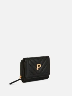 Cartera Acolchada Con Inicial