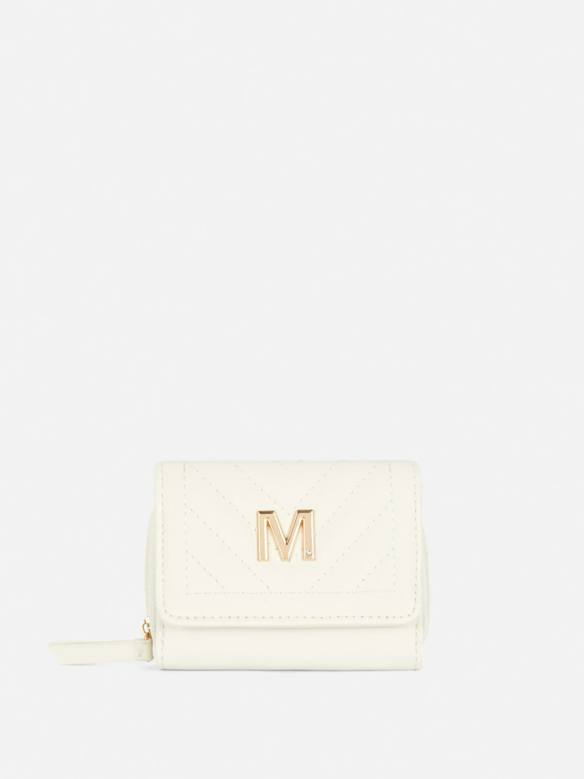 Cartera Acolchada Con Inicial
