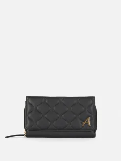 Cartera Acolchada Grande Con Inicial
