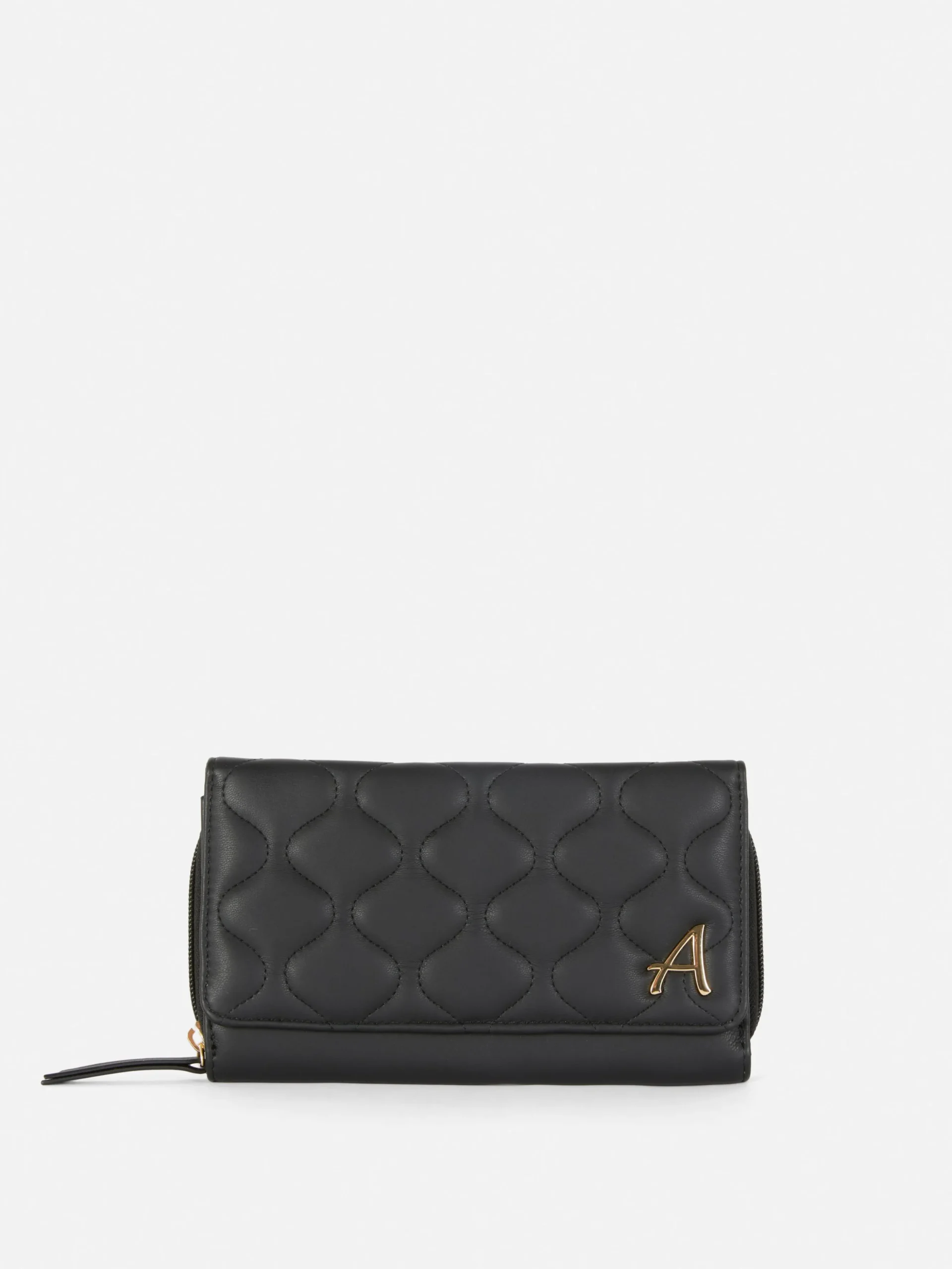 Cartera Acolchada Grande Con Inicial