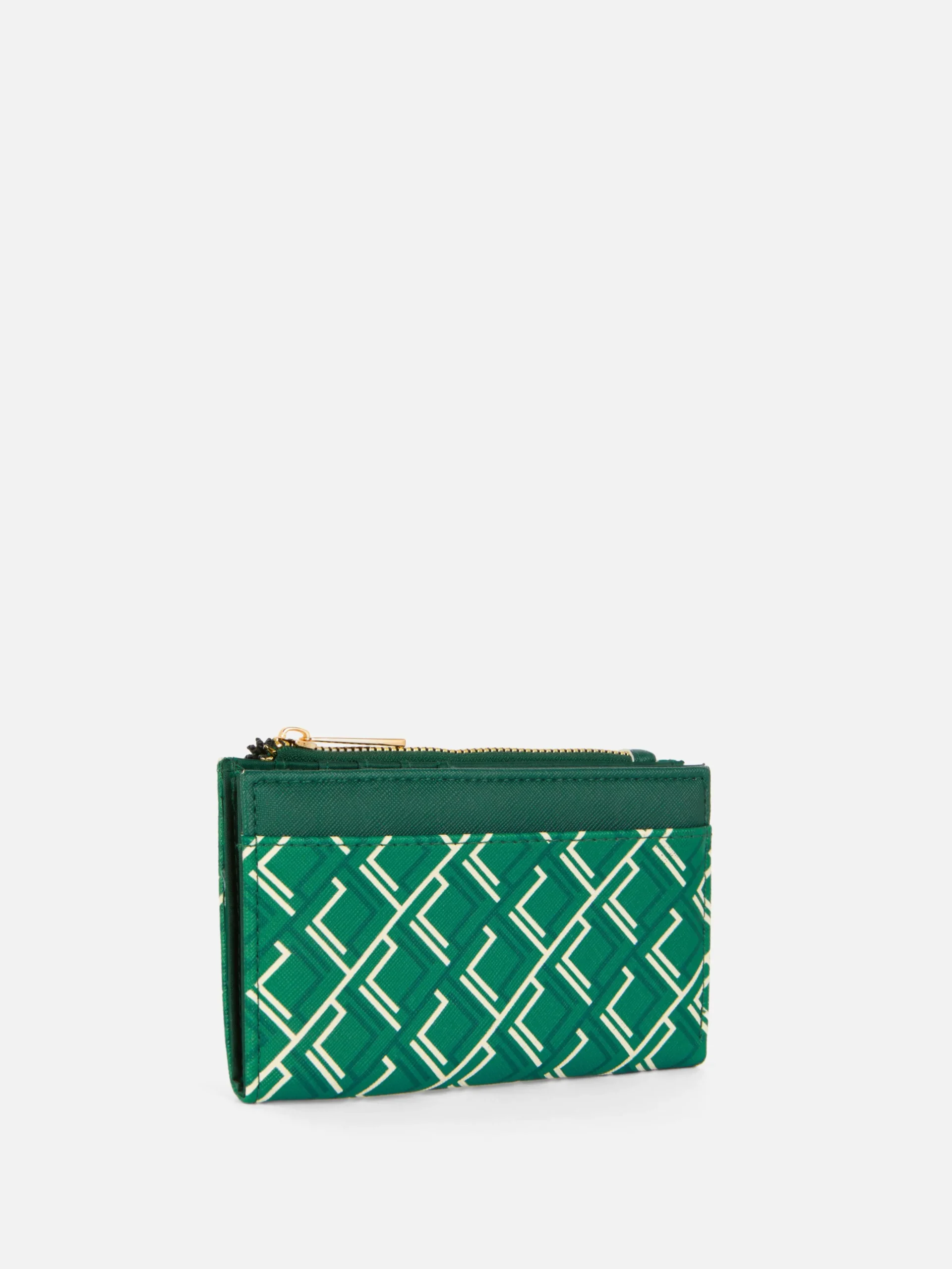 Cartera Con Cremallera Y Monograma
