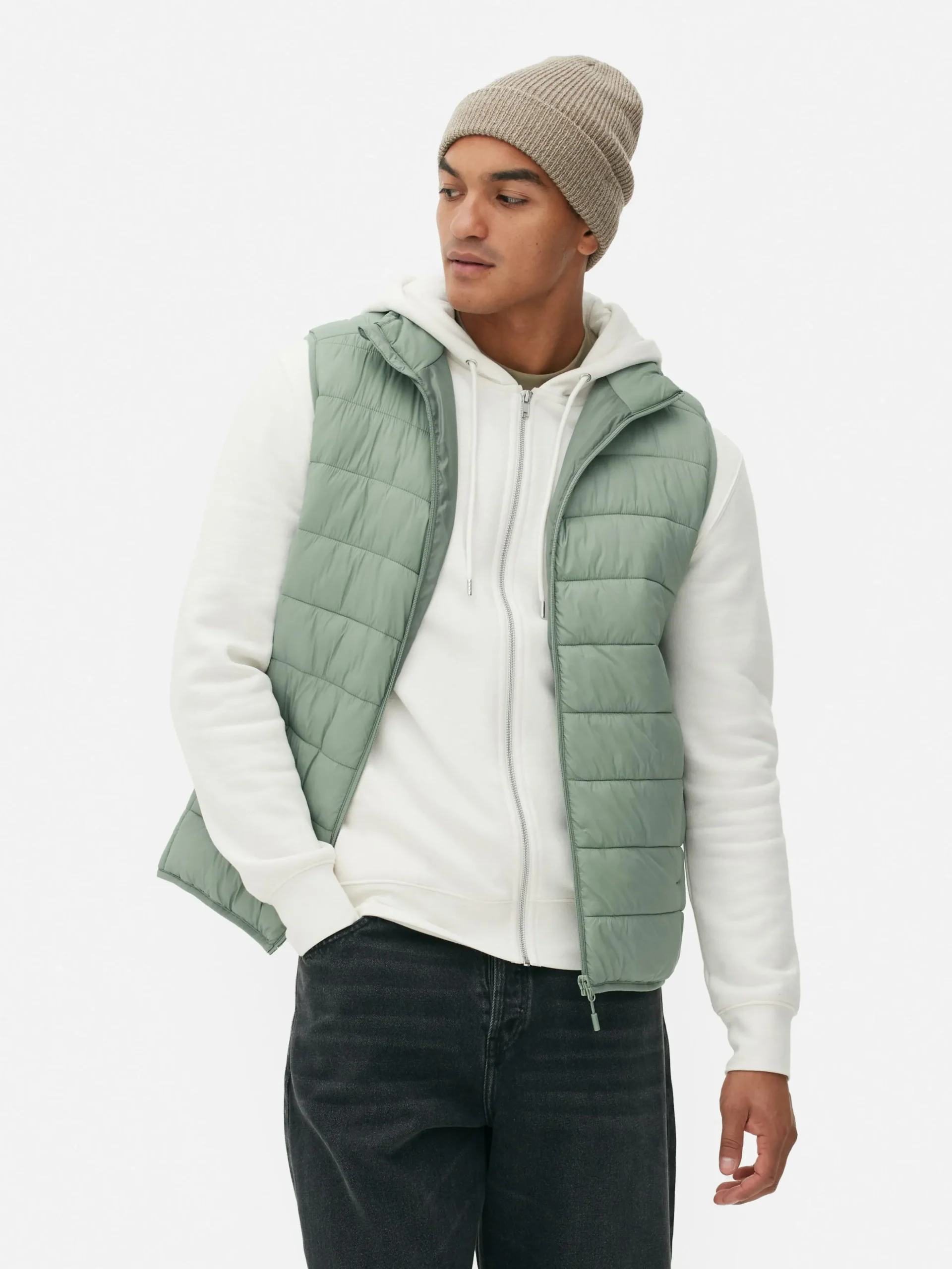 Chaleco Acolchado Con Cremallera Integral