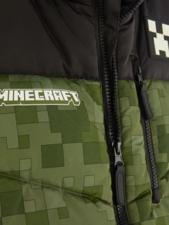 Chaleco Acolchado Con Cremallera De Minecraft
