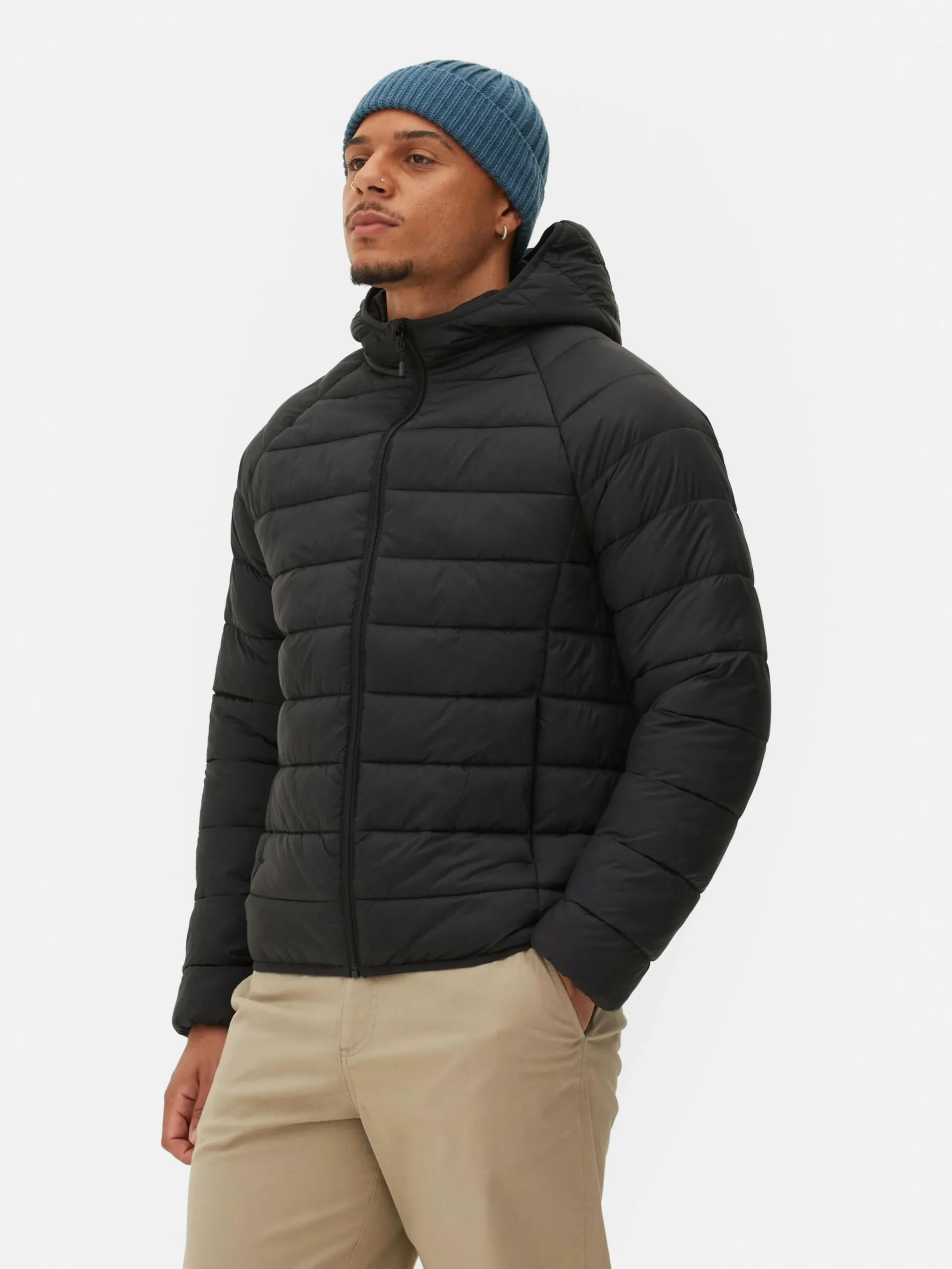 Chaqueta Acolchada Con Capucha