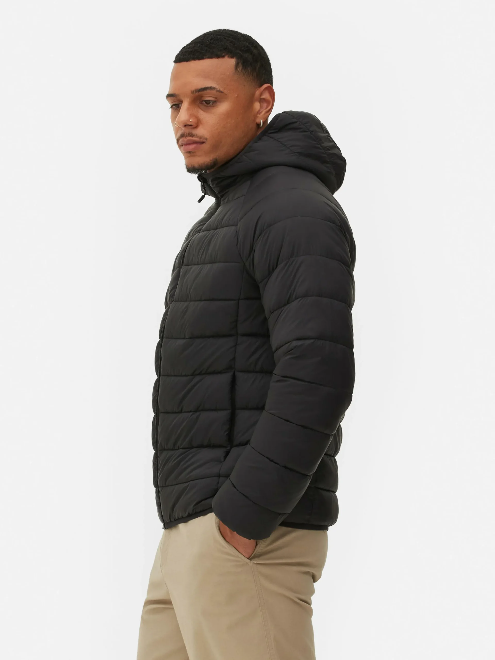 Chaqueta Acolchada Con Capucha