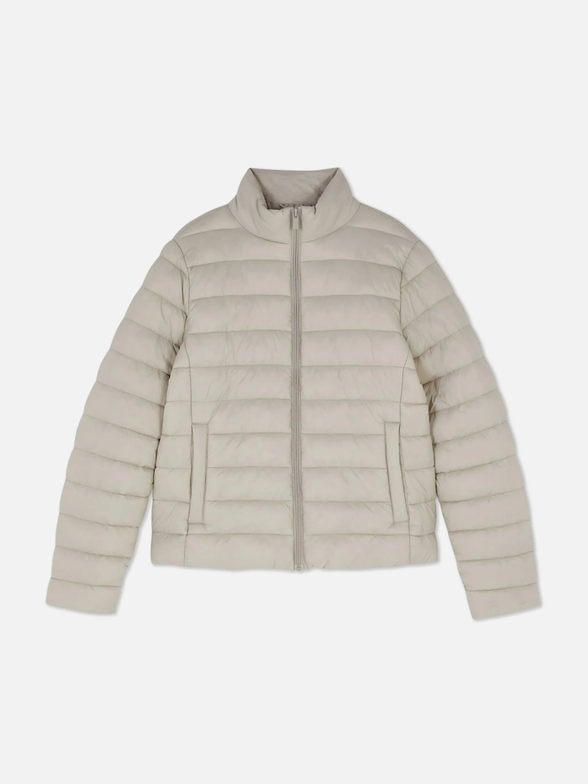 Chaqueta Acolchada Con Cuello Chimenea