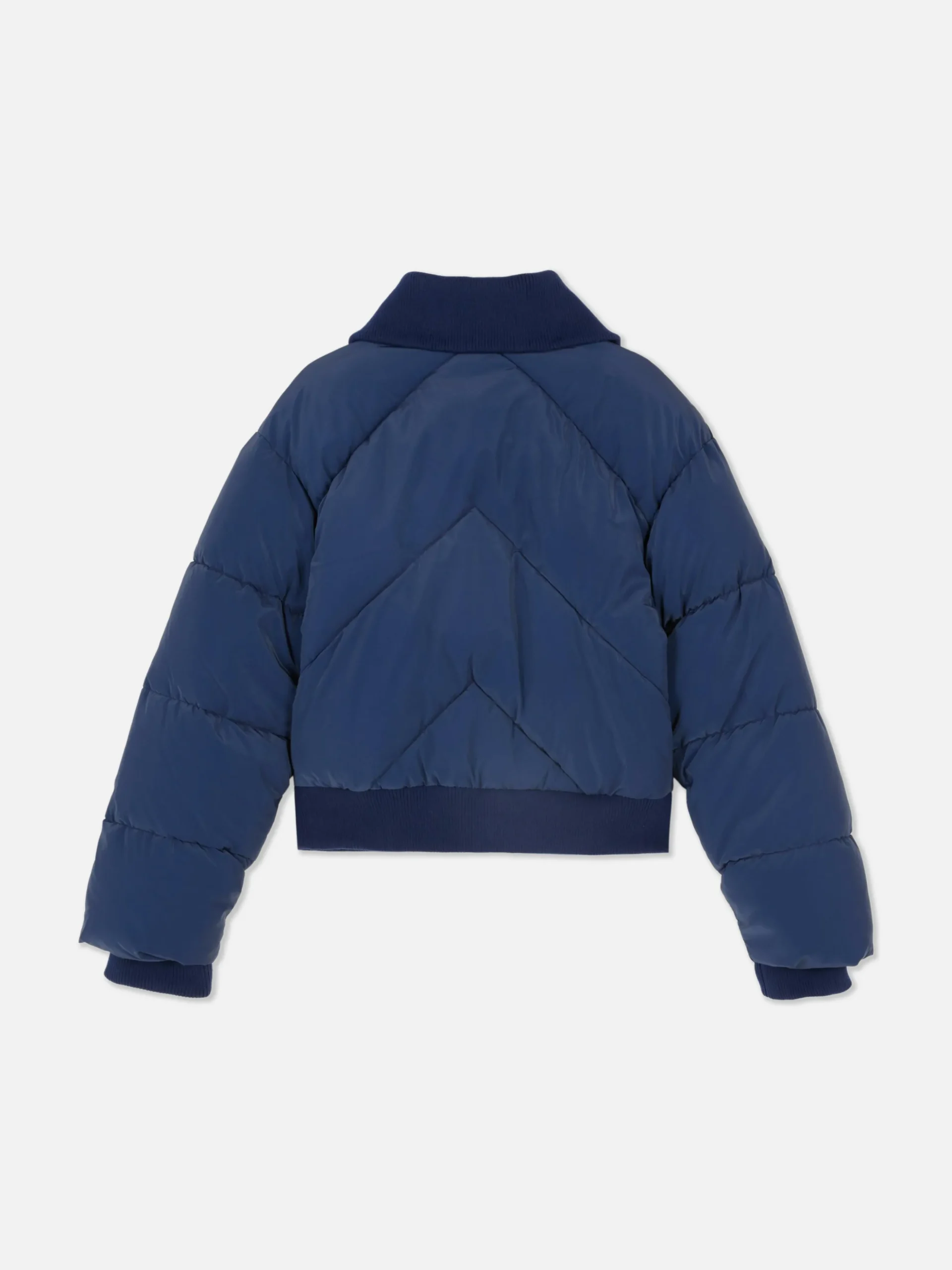 Chaqueta Acolchada Con Cuello