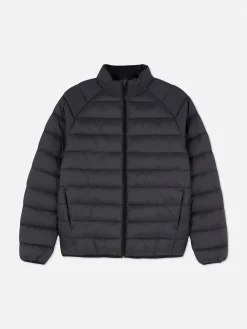 Chaqueta Acolchada De Cuello Chimenea Essential