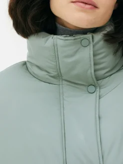 Chaqueta Acolchada De Cuello Alto