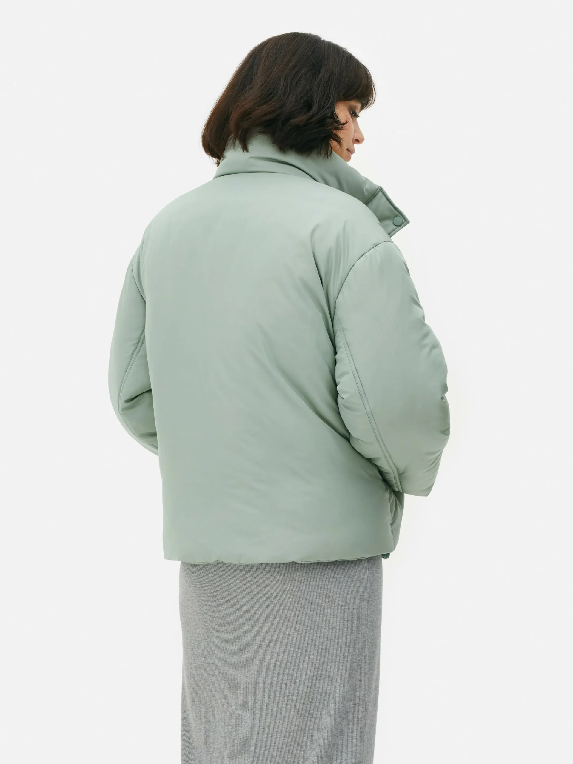 Chaqueta Acolchada De Cuello Alto