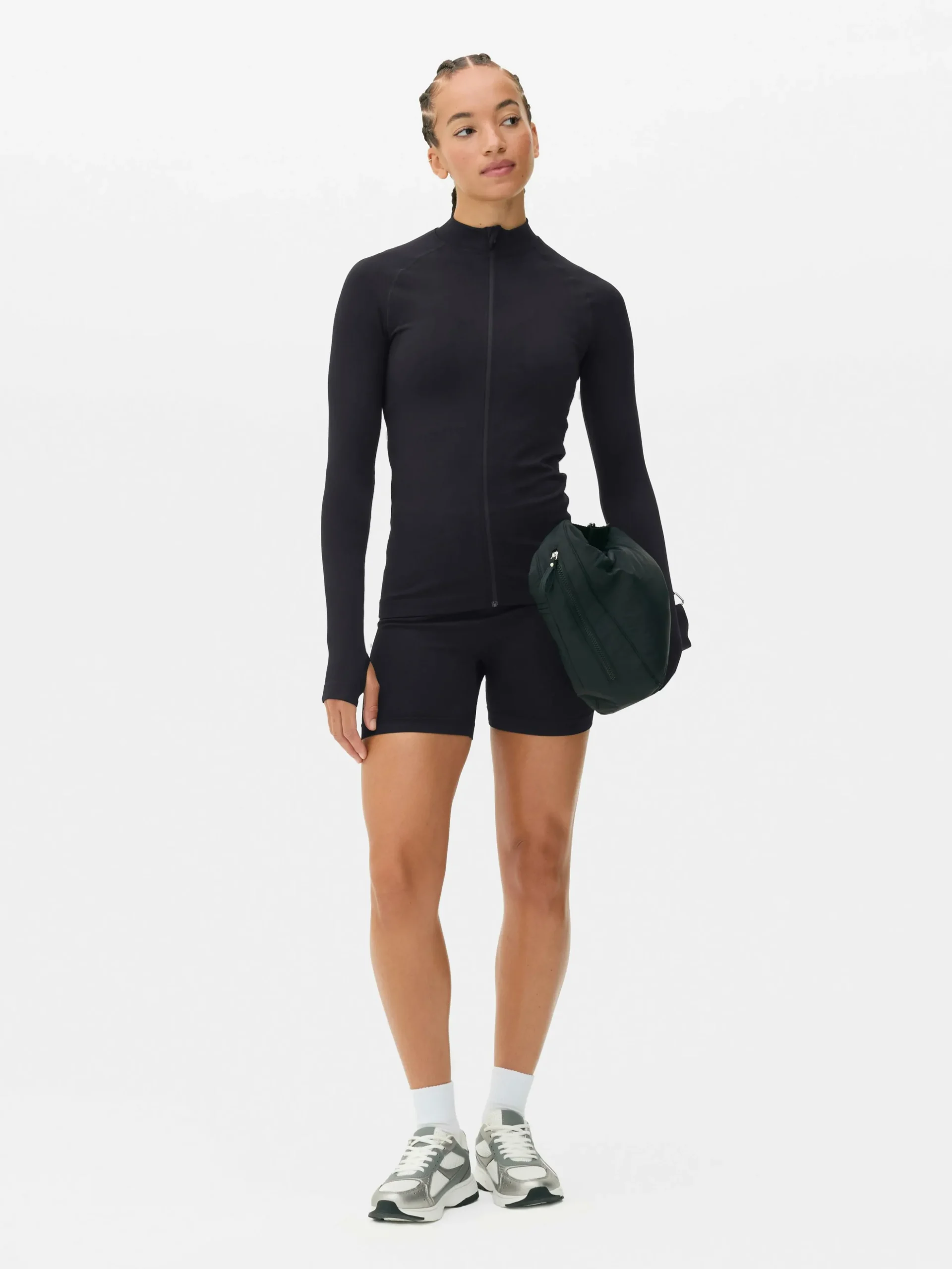 Chaqueta Deportiva Con Cremallera Sin Costuras