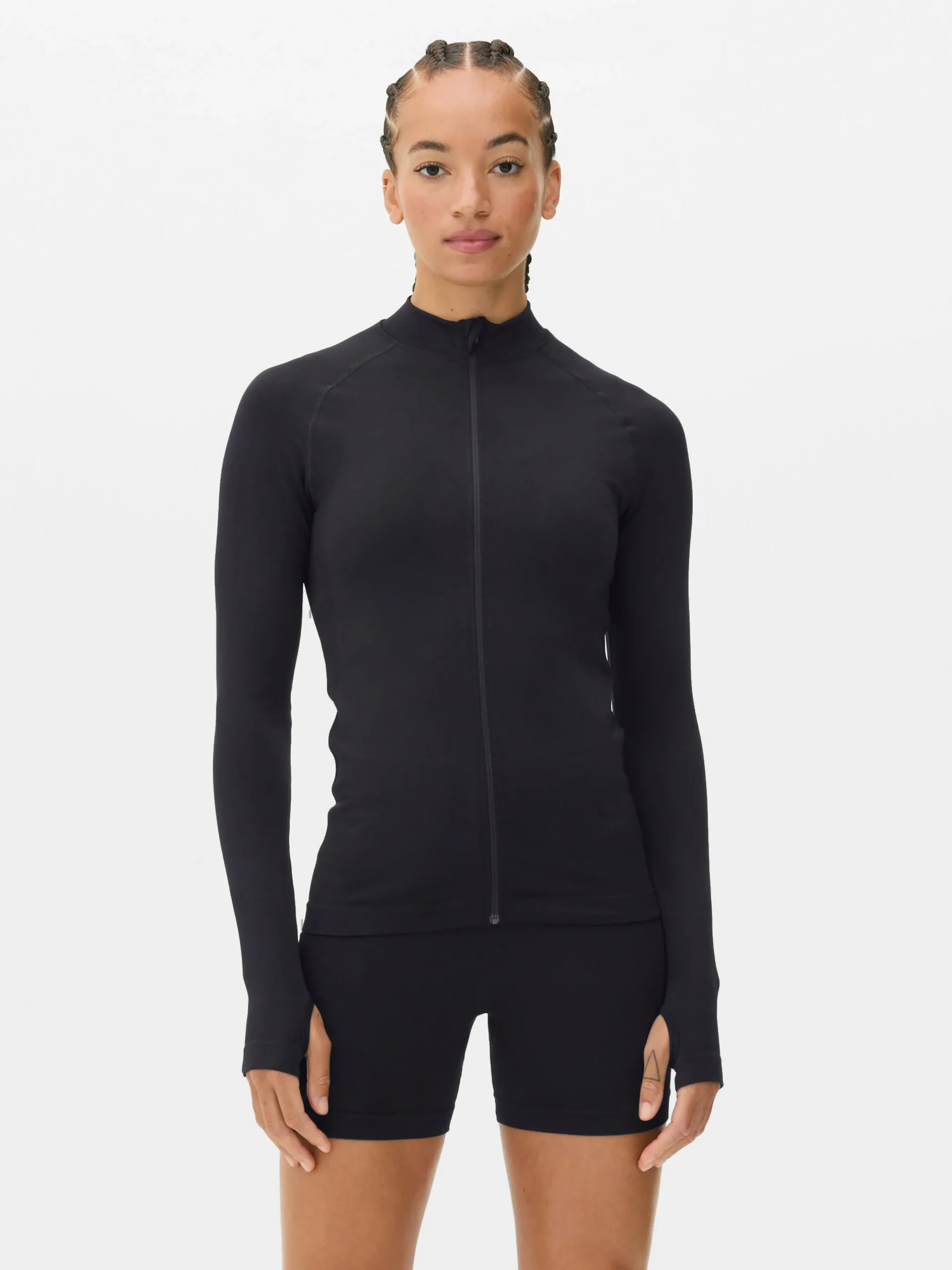 Chaqueta Deportiva Con Cremallera Sin Costuras