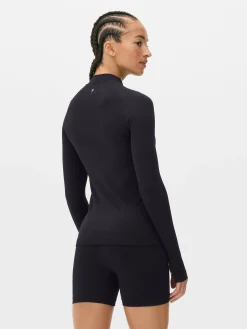 Chaqueta Deportiva Con Cremallera Sin Costuras