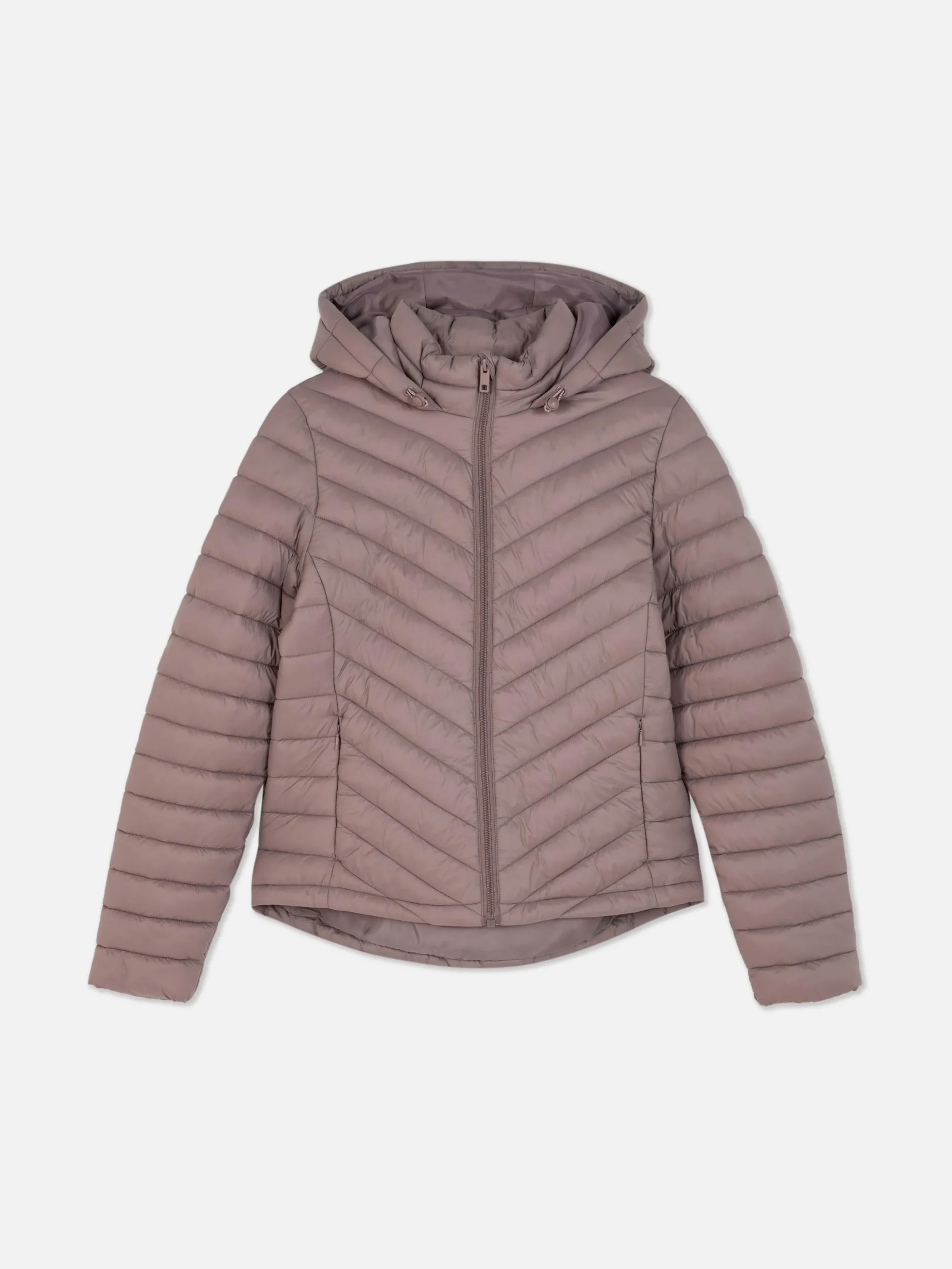 Chaqueta Ligera Acolchada Con Capucha